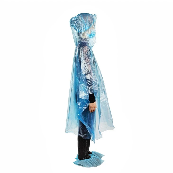 Disposable rain poncho (2)